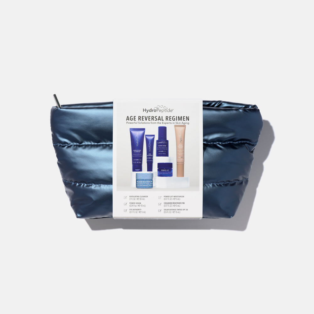 Image of HydroPeptide Age Reversal Regimen Kit on light grey background